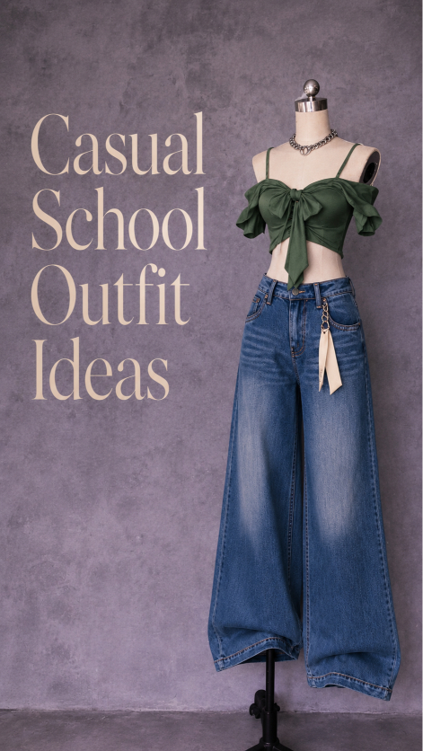 Simple and stylish casual school outfit ideas for September