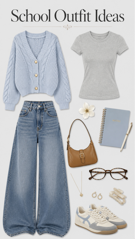 School Outfit Ideas that go from class to everywhere else