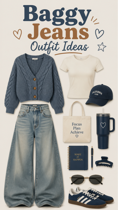 Baggy Jeans Quiet Luxury Outfit - Simple and Chic