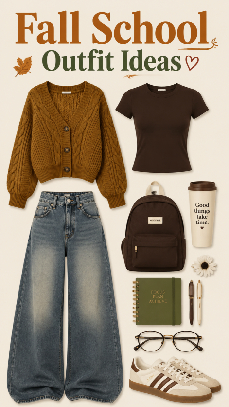 Fall School Outfit Ideas - Cozy and Stylish
