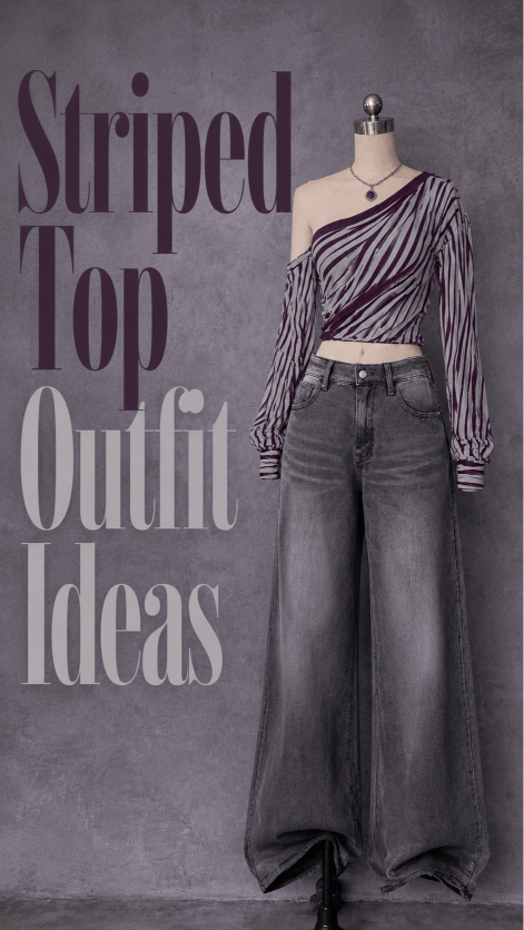 Striped top outfit ideas for fall