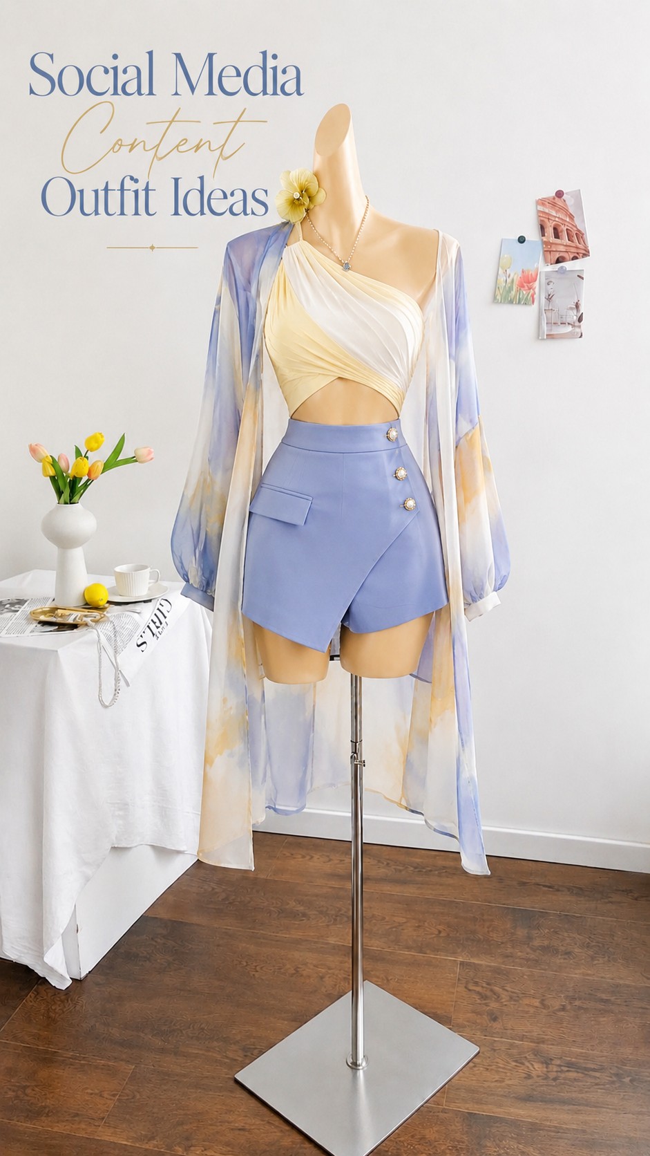 Social media content day outfit idea