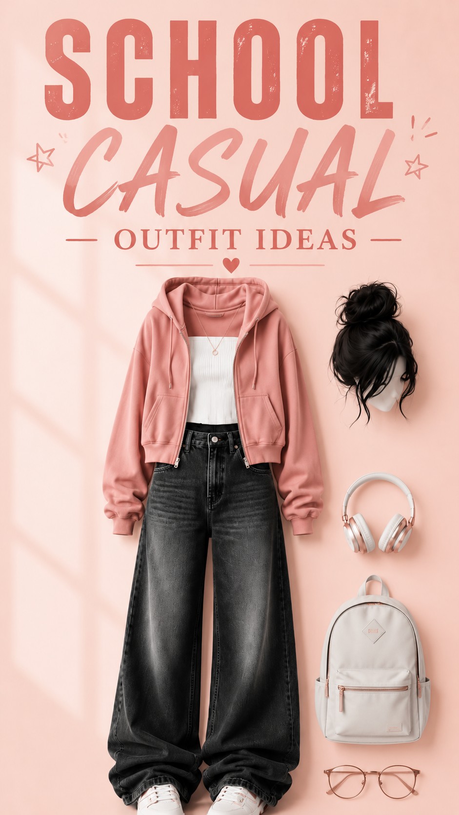 School casual outfit ideas that are cute and comfortable