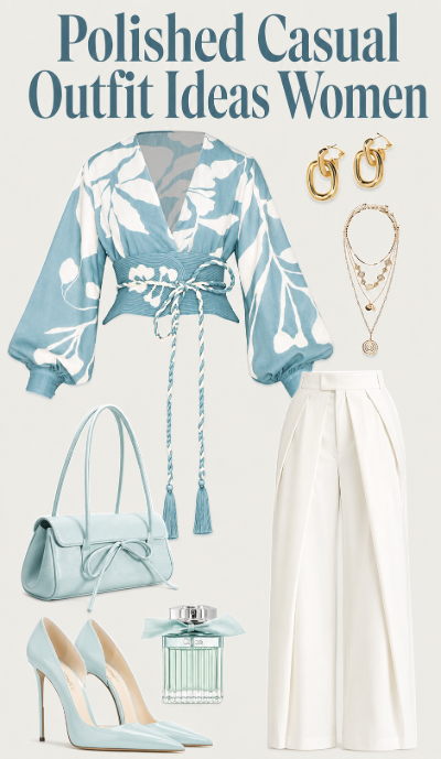 Polished casual outfit idea