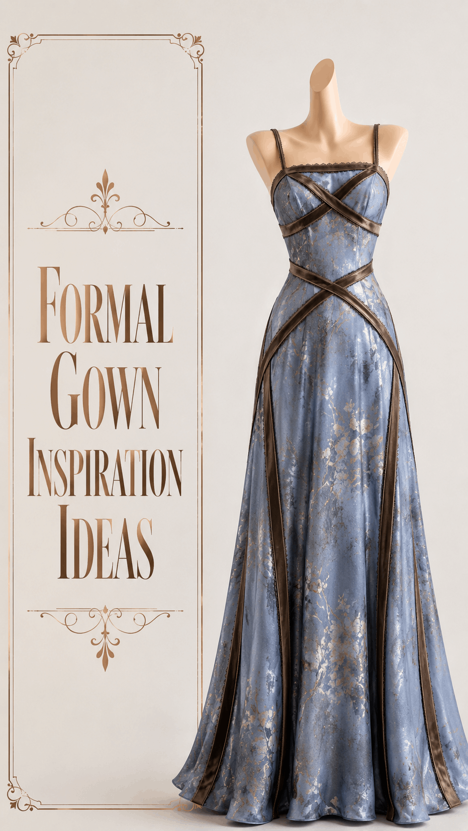 Shimmer formal gown inspiration outfit idea