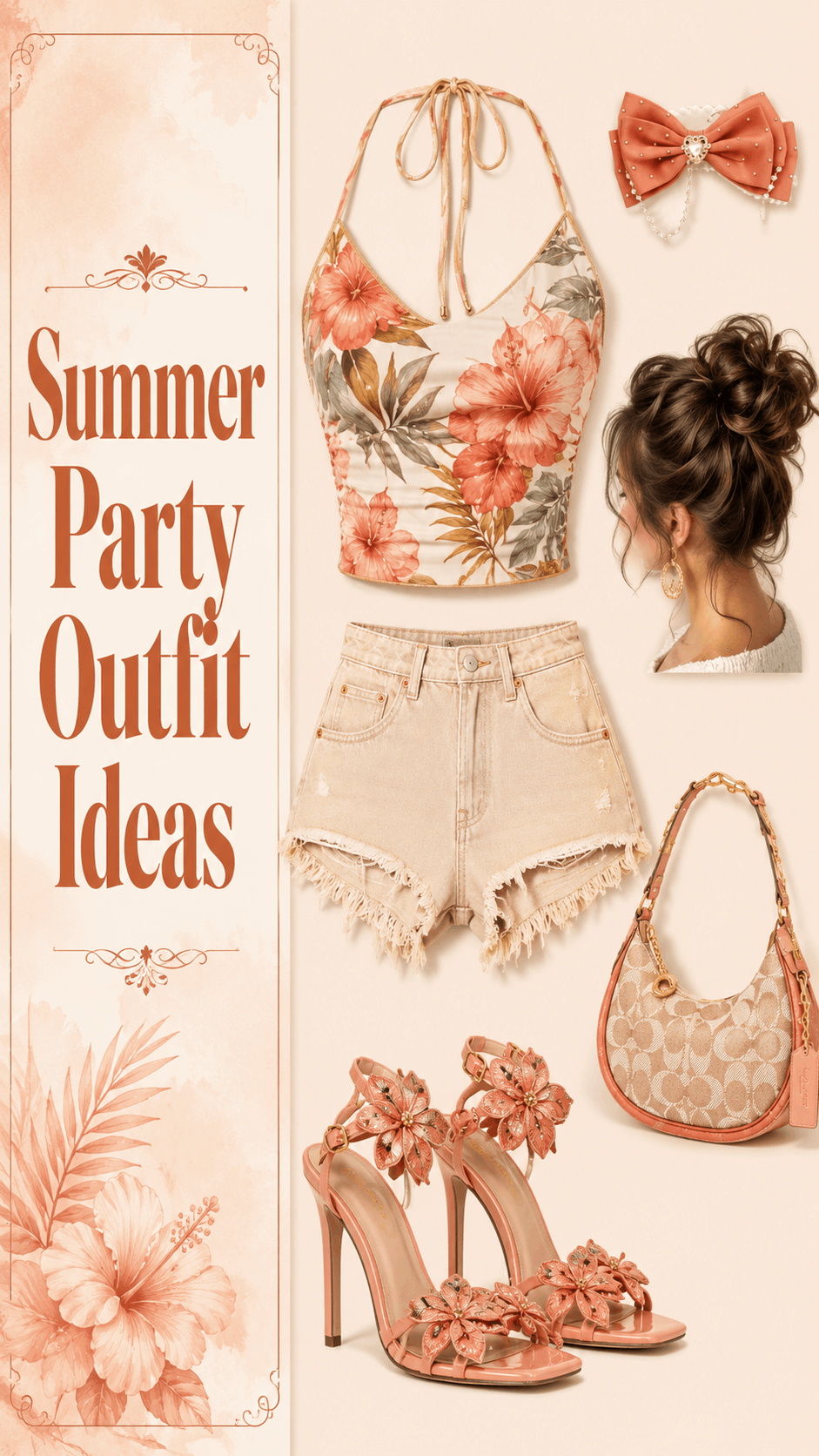 Sweet summer ruffle dress outfit idea