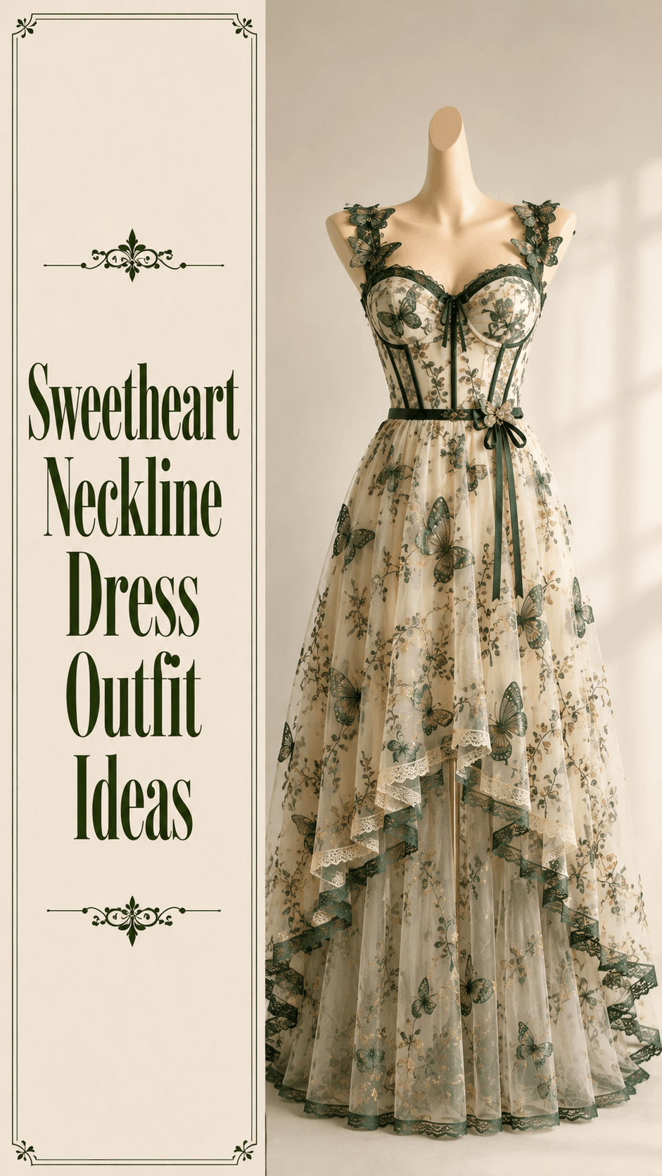 Sweet floral day dress outfit idea