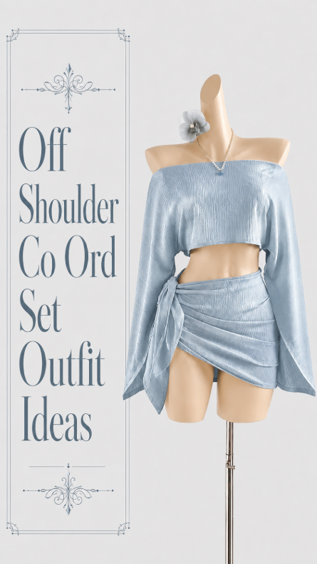 Off-Shoulder Co-Ord Set Outfit Ideas