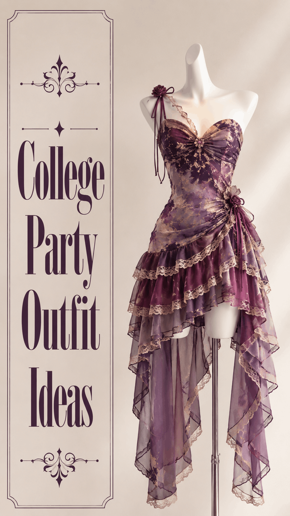College day floral outfit idea