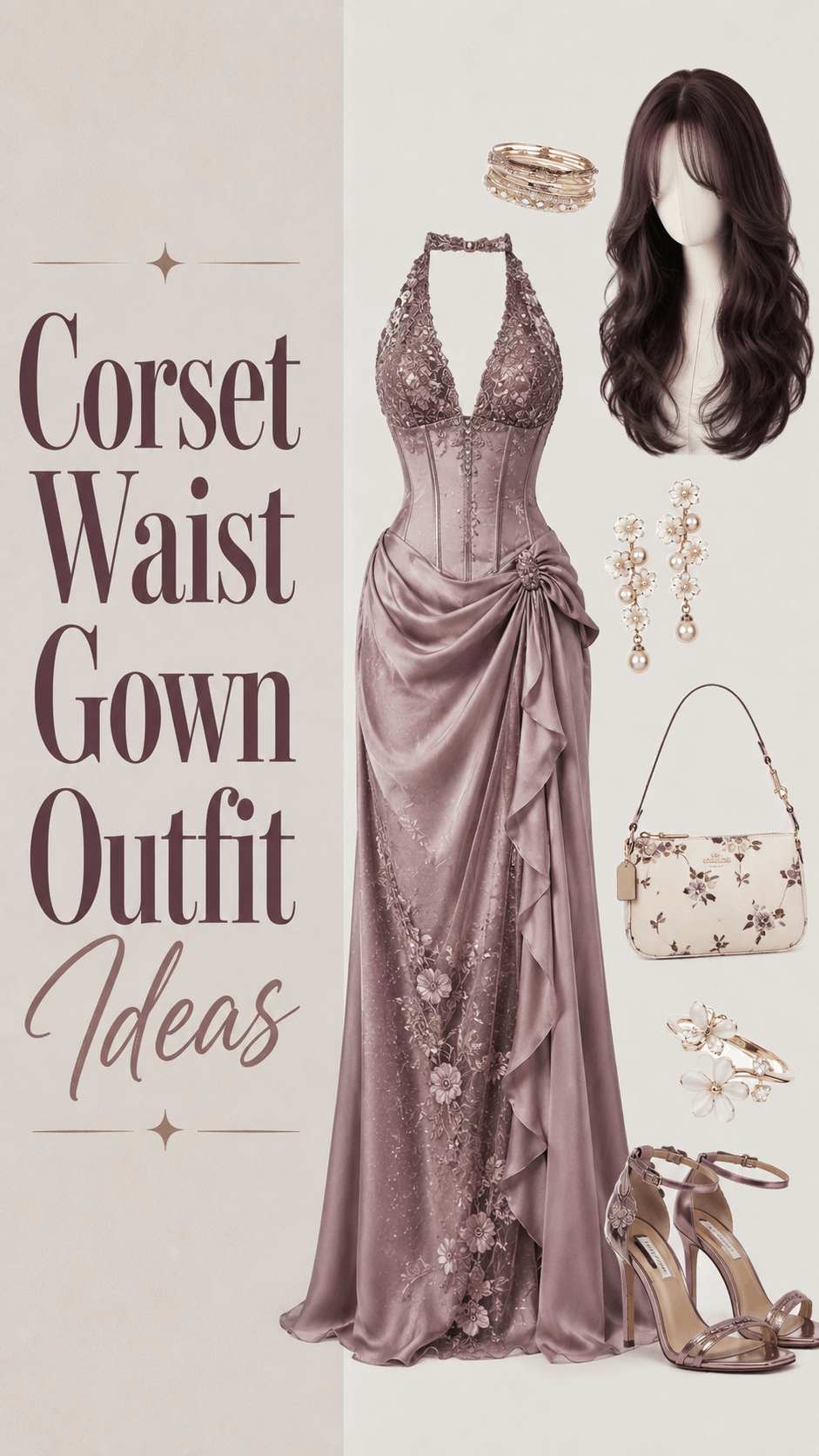 Corset dress romantic party outfit idea