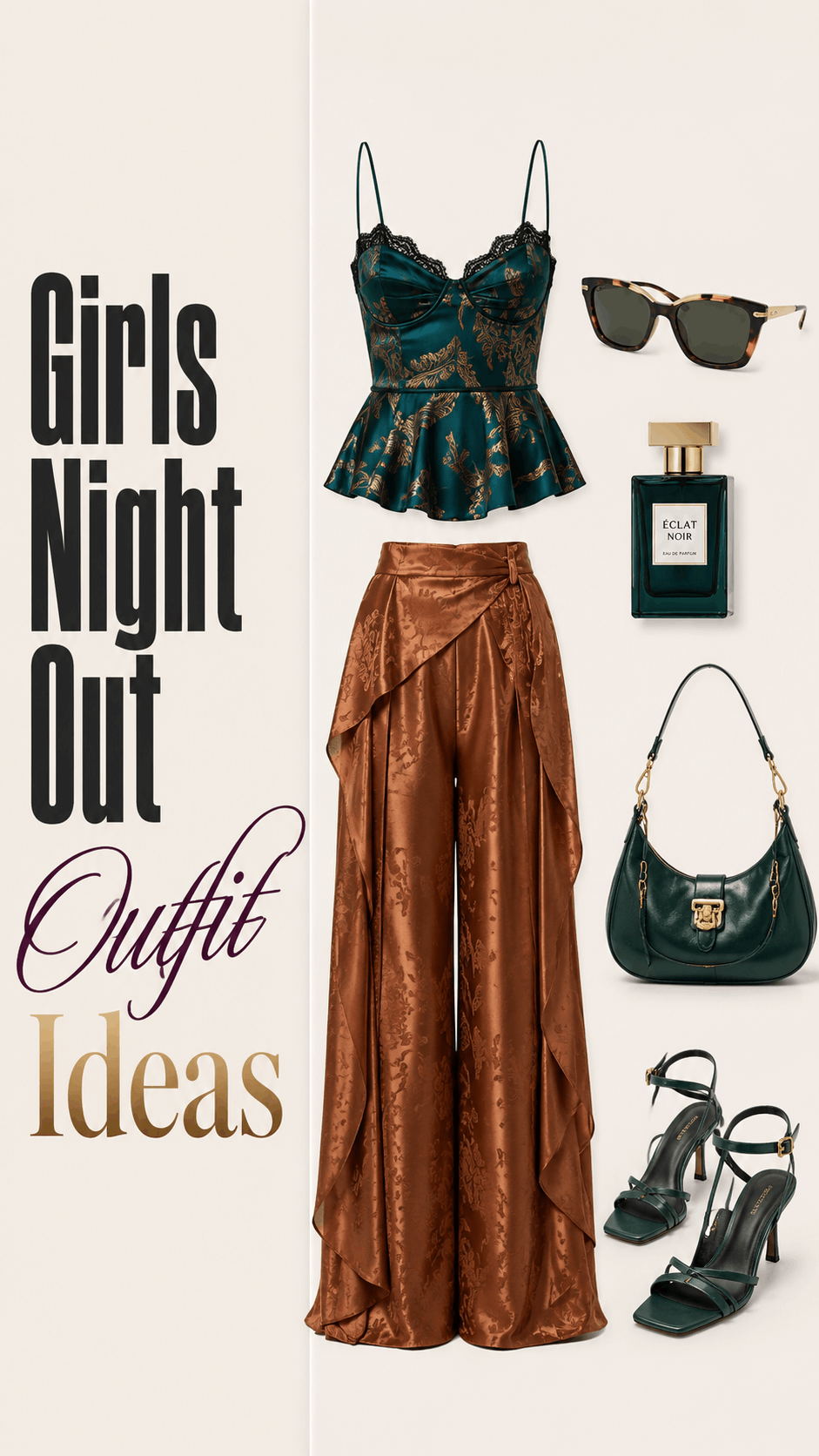 Girls night out glam outfit idea