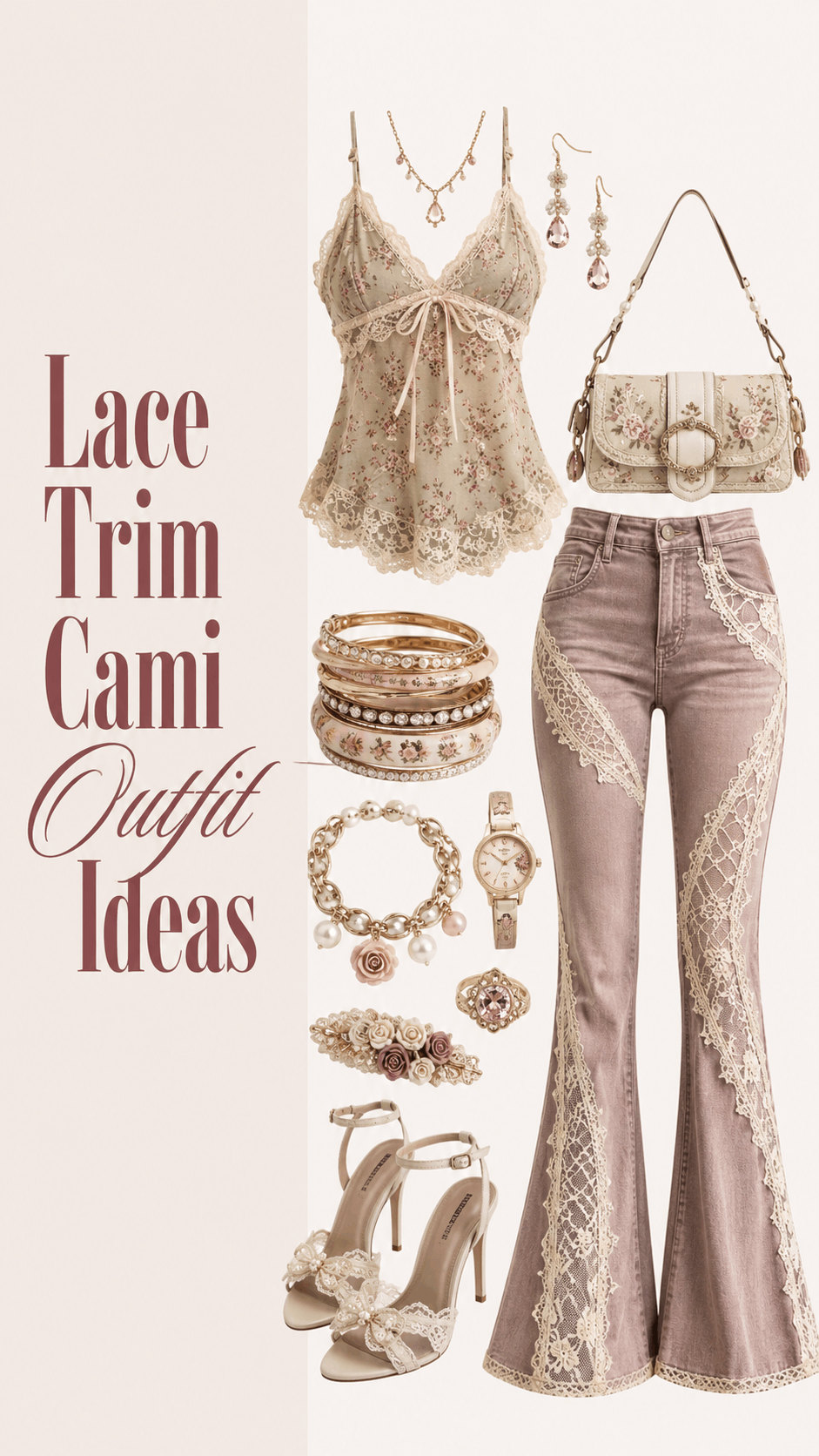 Lace party dress outfit idea