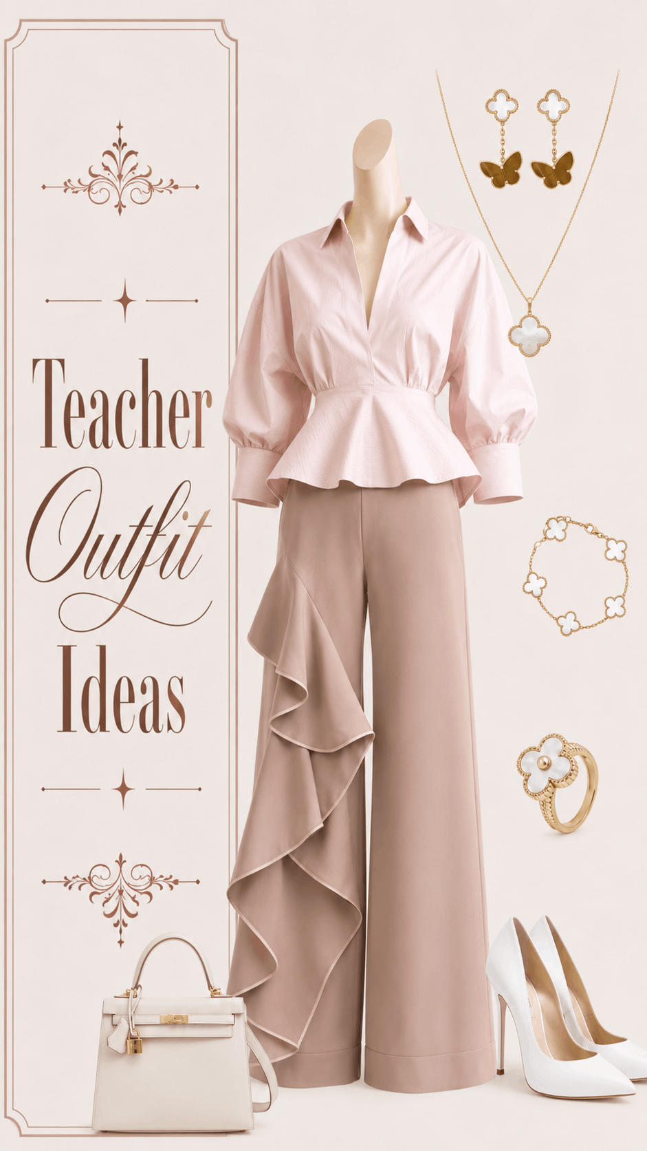 Teacher friendly polished summer outfit idea