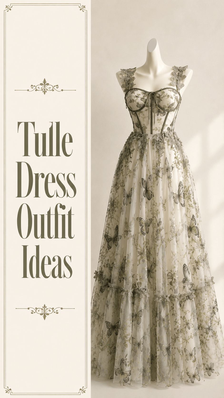 Tulle skirt summer outfit idea