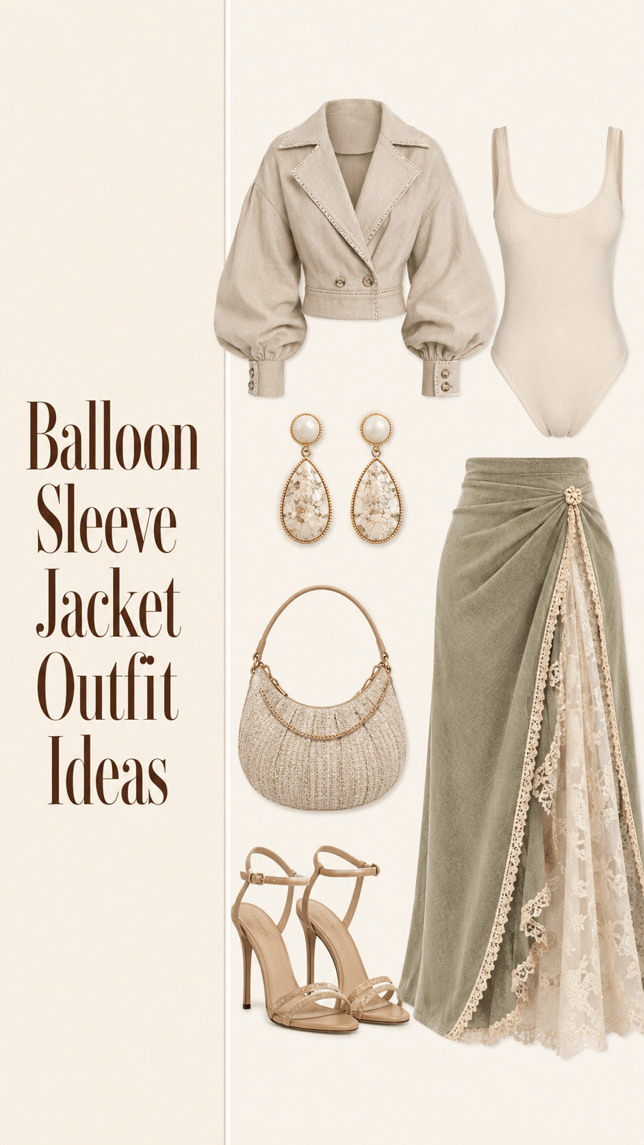 Hourglass party outfit with defined waist