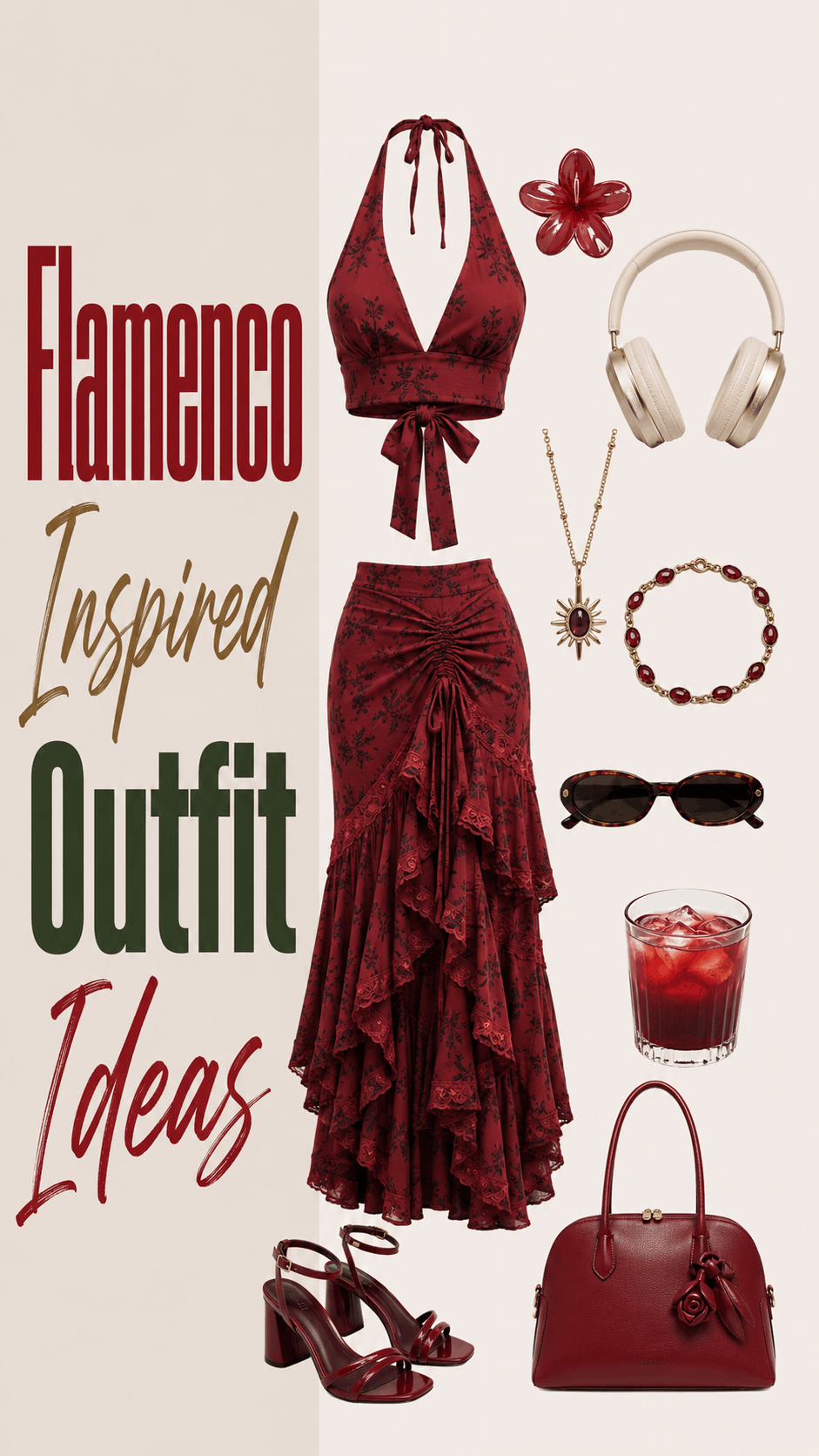Soft glam skirt outfit for dinner plans