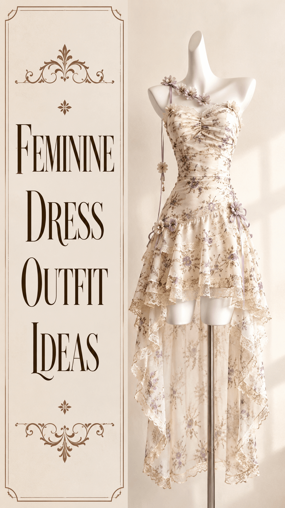 Feminine boho day dress outfit idea