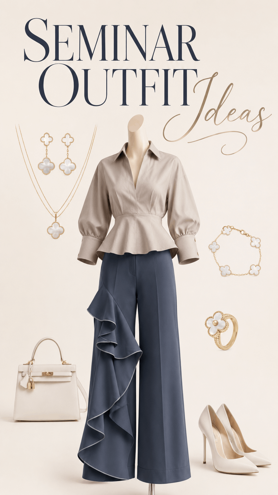 Semi formal soft glam date night outfit idea