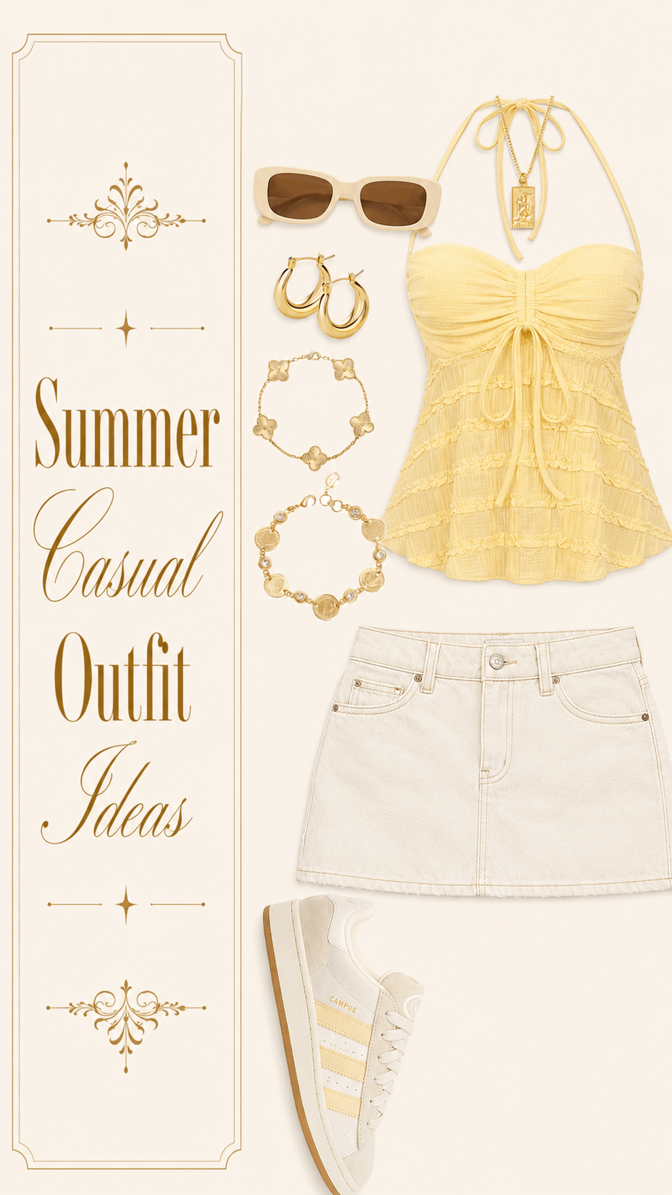 Easy summer date dress outfit idea