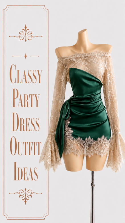 Classy Party Dress Outfit idea