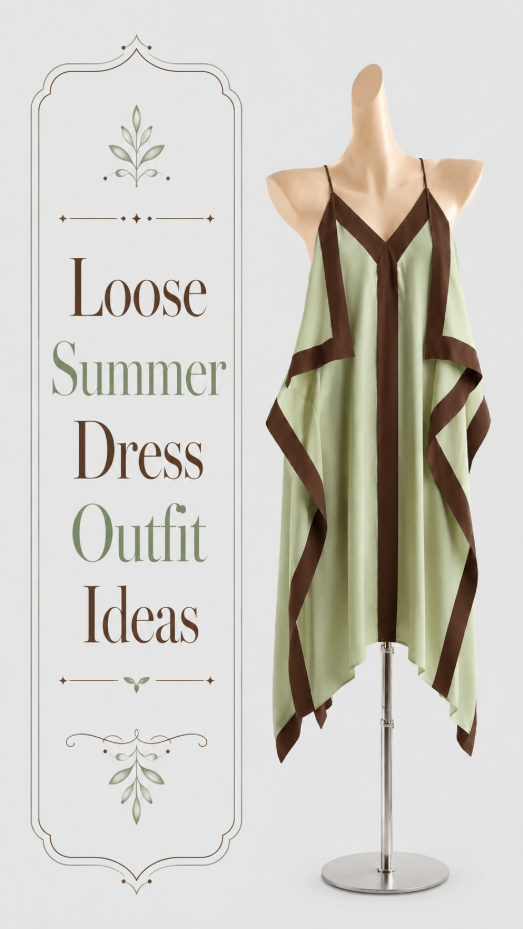 Loose Summer Dress Outfit idea
