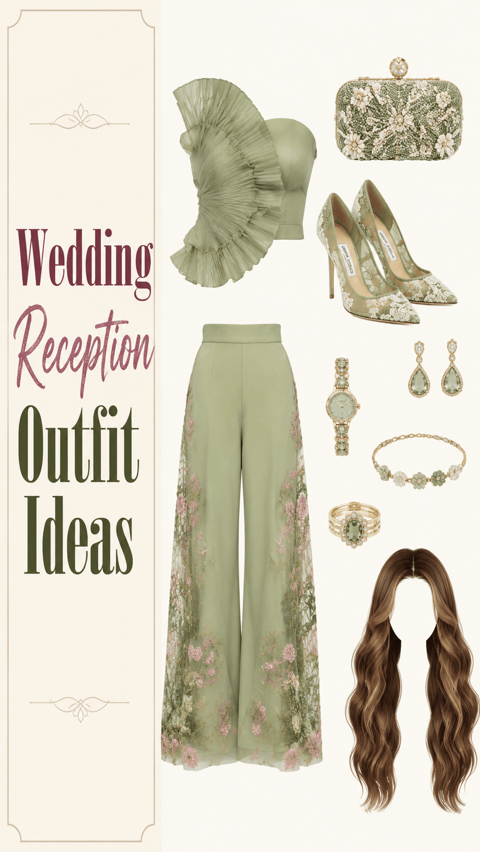 Wedding guest chic outfit idea