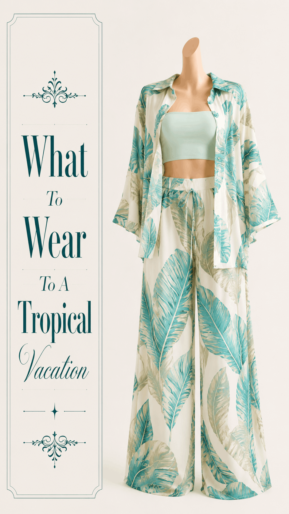 Casual dinner by the water outfit idea