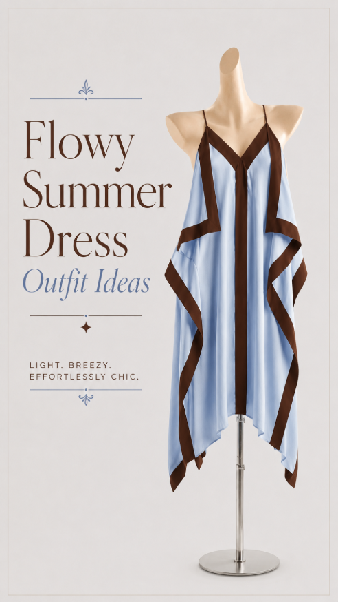 Flowy Summer Dress Outfit Idea