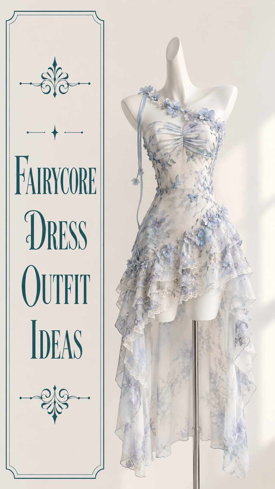 Fairy soft summer dress outfit idea