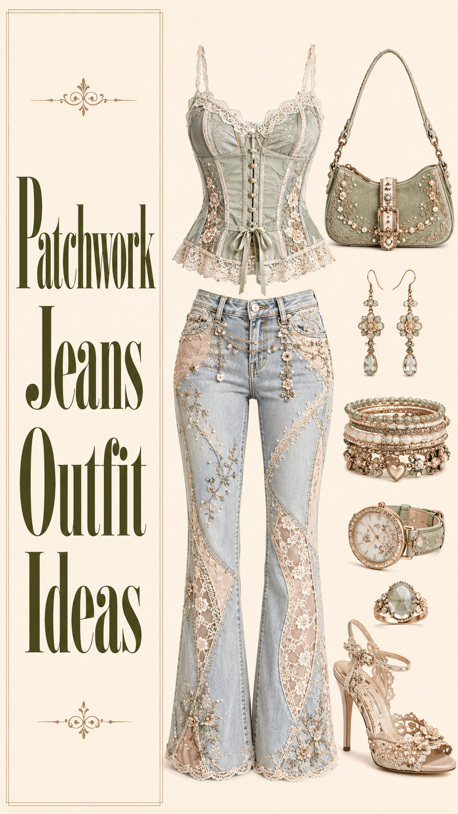 Patchwork outfit idea