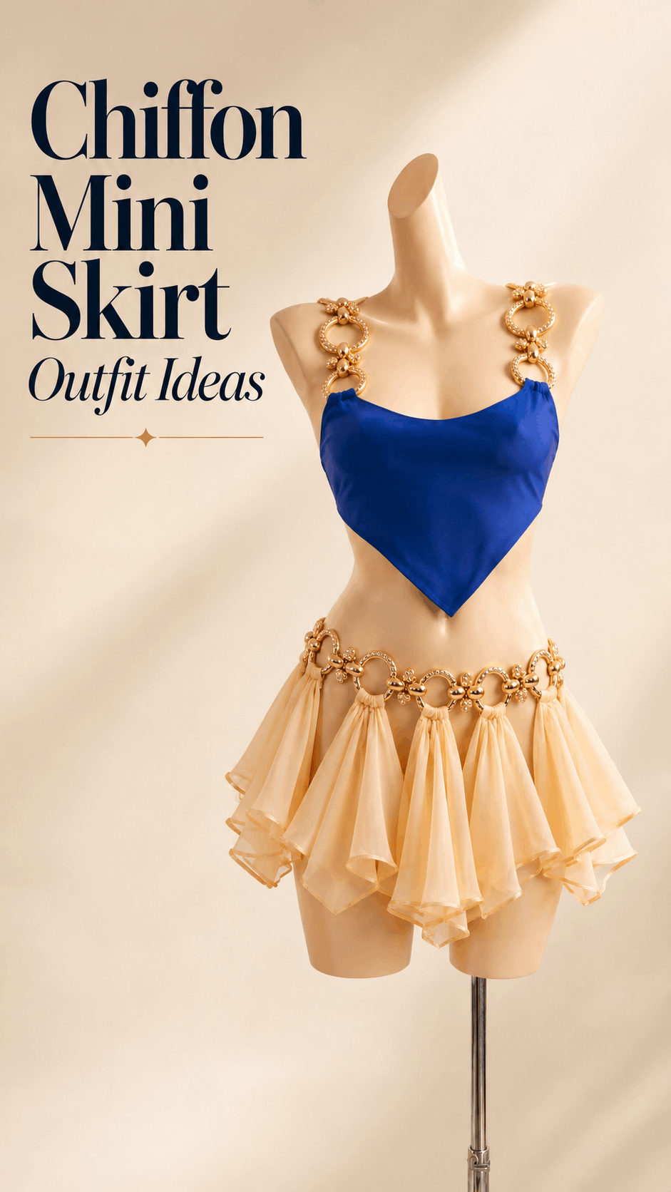 Chiffon dress soft feminine outfit idea