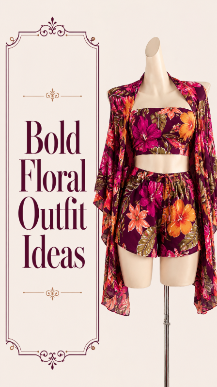 Bold Floral Outfit Idea