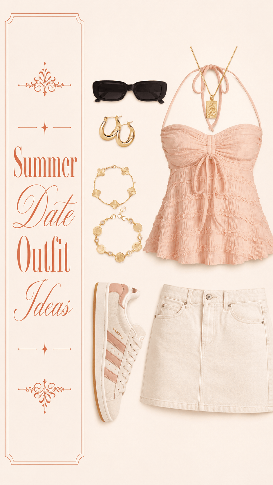 Summer soft girl dress outfit idea