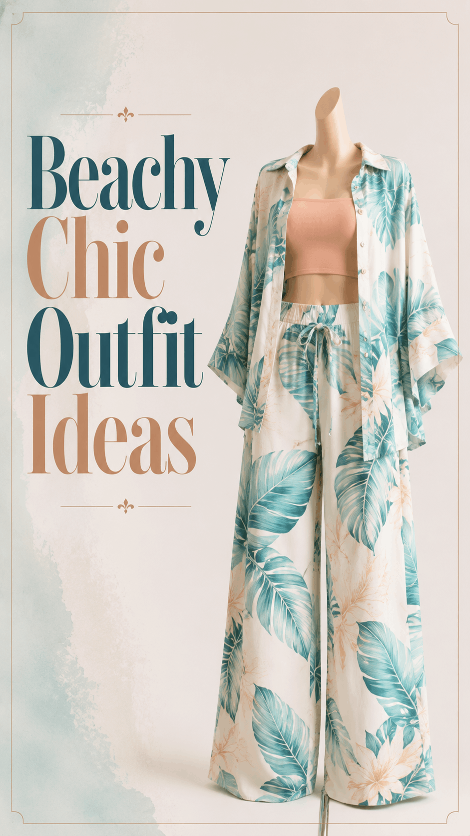 Beach day chic outfit idea