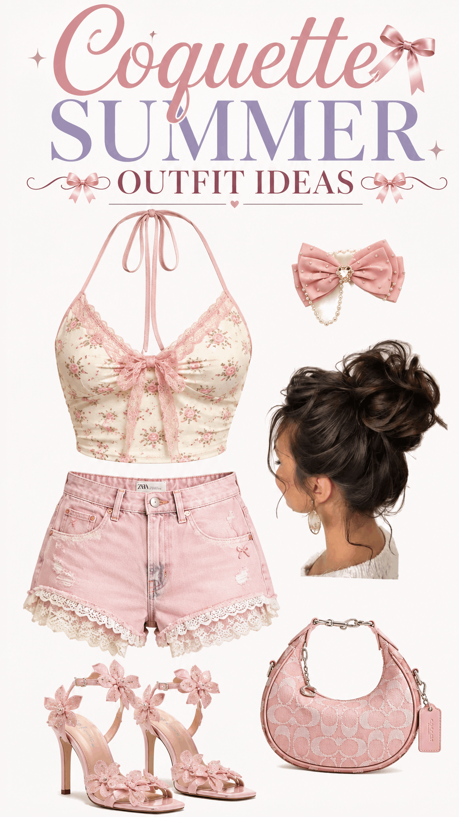 Coquette everyday dress outfit idea