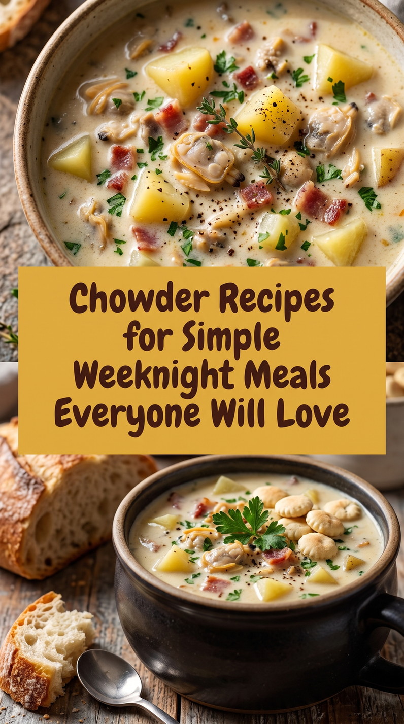 Creamy Clam and Potato Chowder prepared for Chowder Recipes for Simple Weeknight Meals Everyone Will Love, showing the finished dish