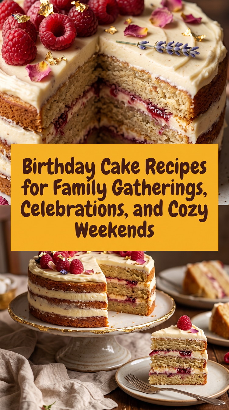 Vanilla Berry Birthday Layer Cake prepared for Birthday Cake Recipes for Family Gatherings, Celebrations, and Cozy Weekends, showing the finished dish