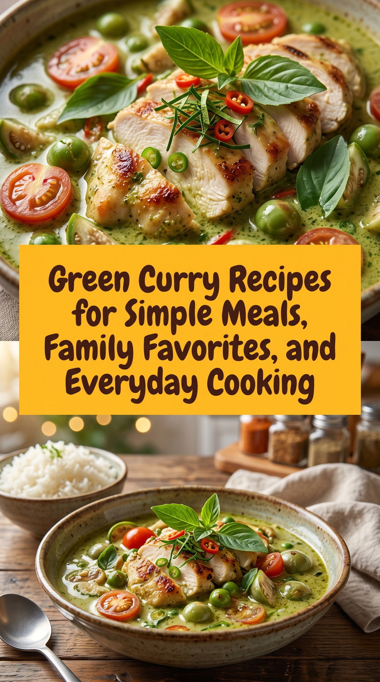 Thai Green Chicken Curry prepared for Green Curry Recipes for Simple Meals, Family Favorites, and Everyday Cooking, showing the finished dish