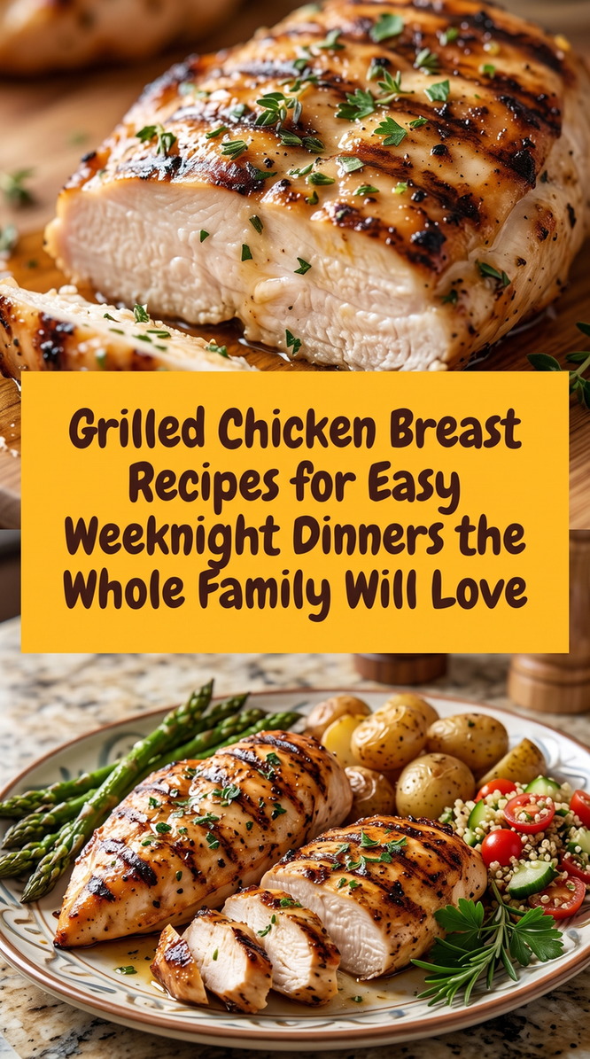 Lemon Herb Grilled Chicken Breast prepared for Grilled Chicken Breast Recipes for Easy Weeknight Dinners the Whole Family Will Love, showing the finished dish