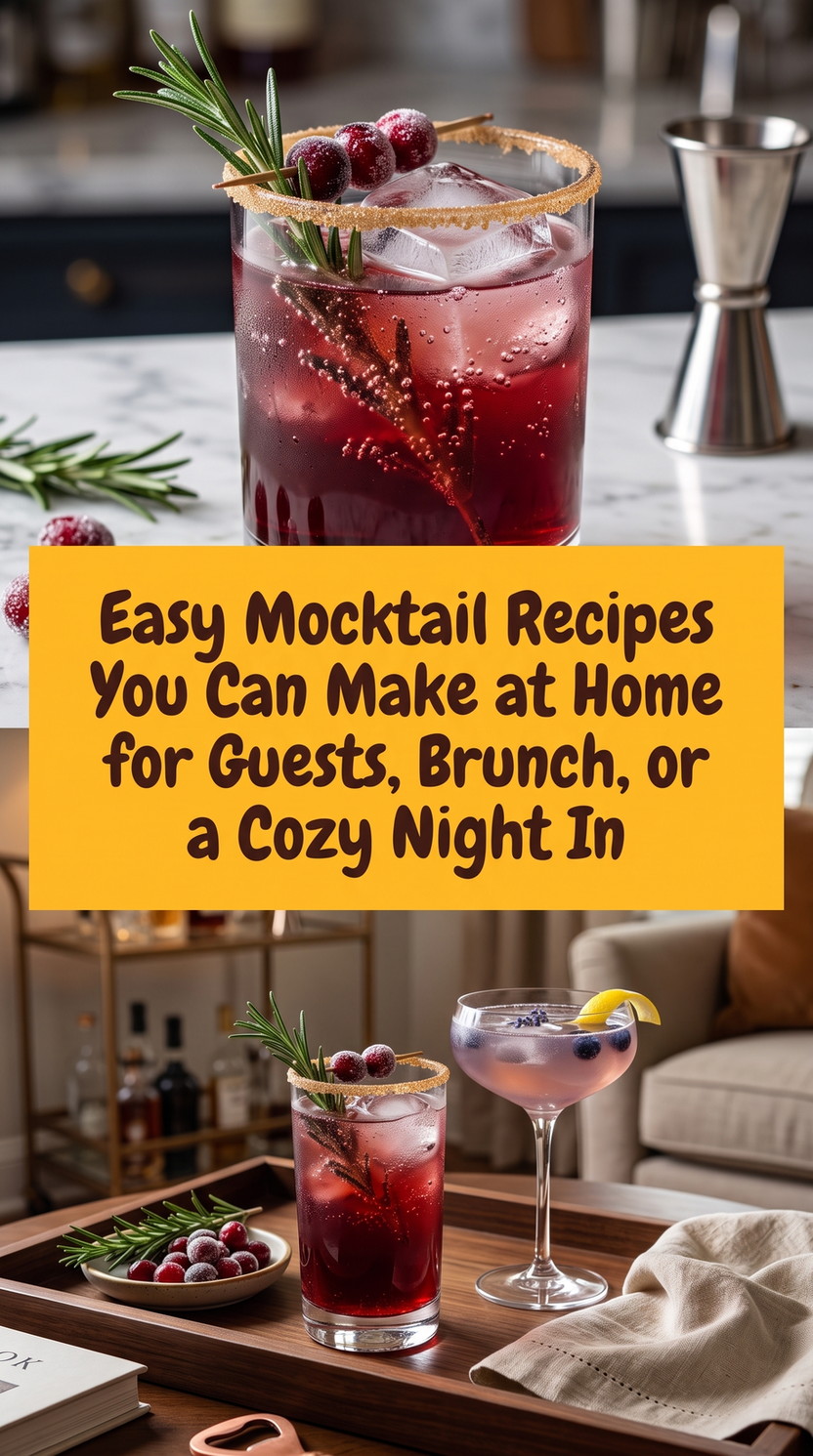 Berry Citrus Sparkling Mocktail prepared for Easy Mocktail Recipes You Can Make at Home for Guests, Brunch, or a Cozy Night In, showing the finished dish