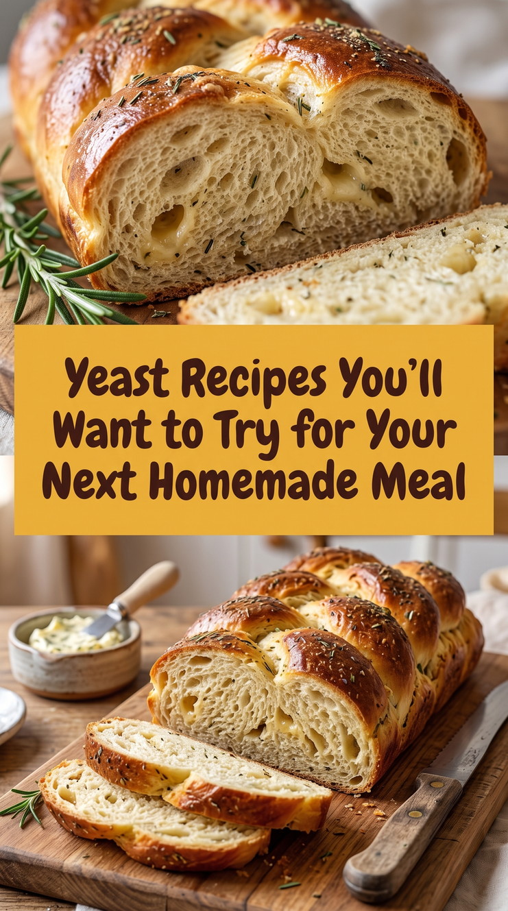 Rosemary Cheese Braided Bread prepared for Yeast Recipes You’ll Want to Try for Your Next Homemade Meal, showing the finished dish