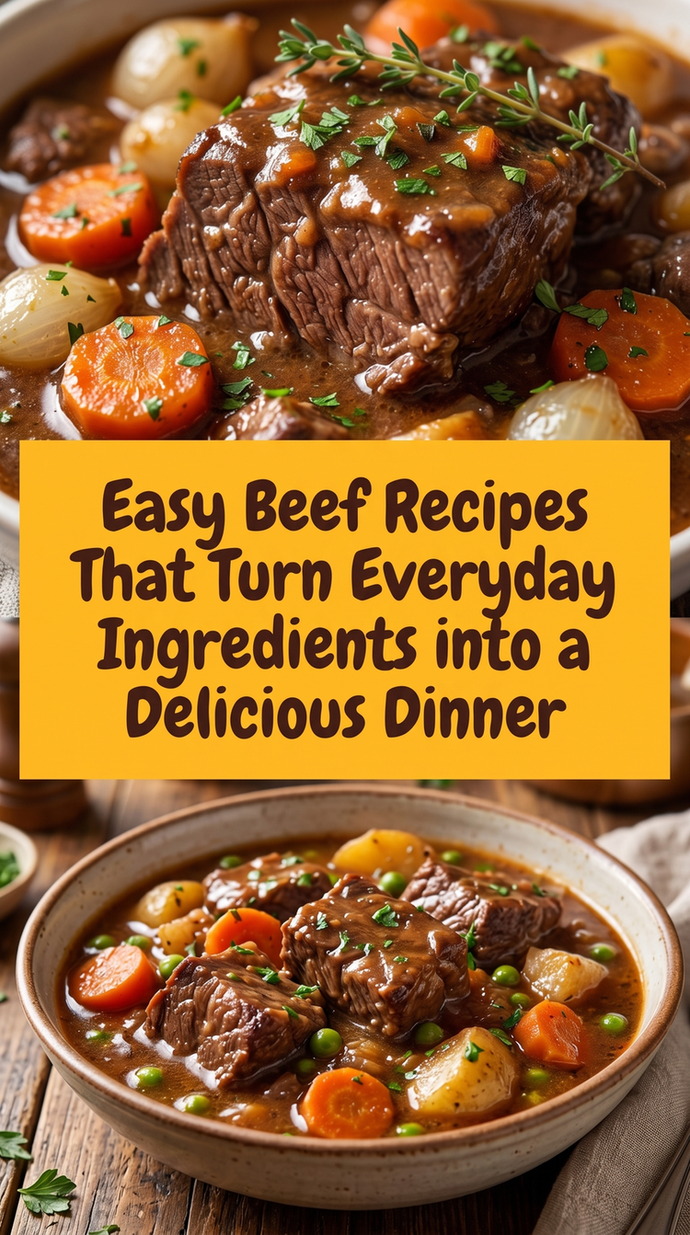Easy Beef and Vegetable Stew prepared for Easy Beef Recipes That Turn Everyday Ingredients into a Delicious Dinner, showing the finished dish