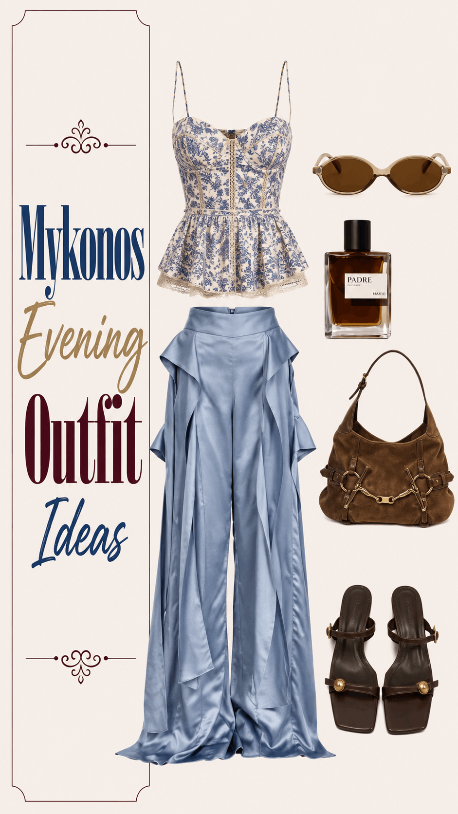 Mykonos evening outfit idea