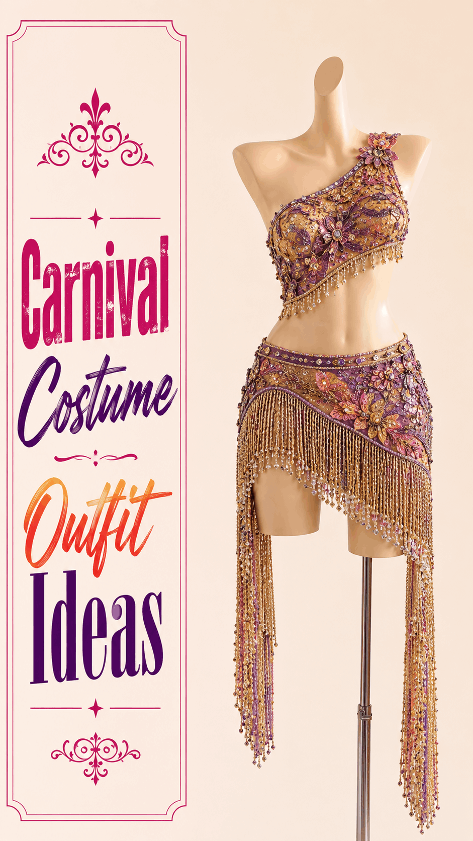 Carnival costume glam outfit idea