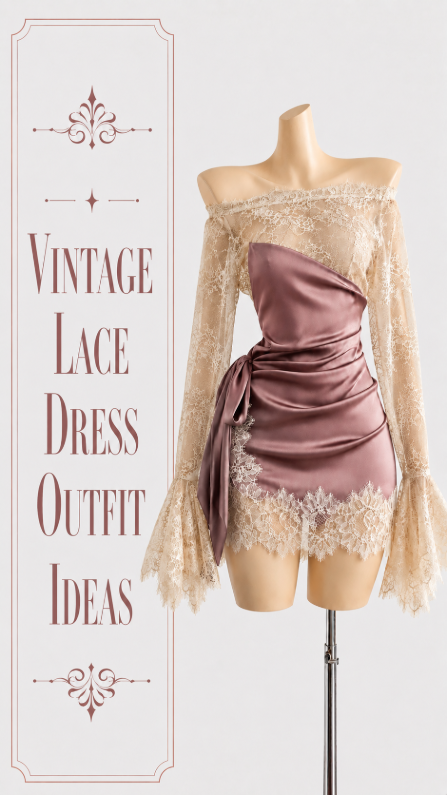 Vintage Lace Dress Outfit Ideas