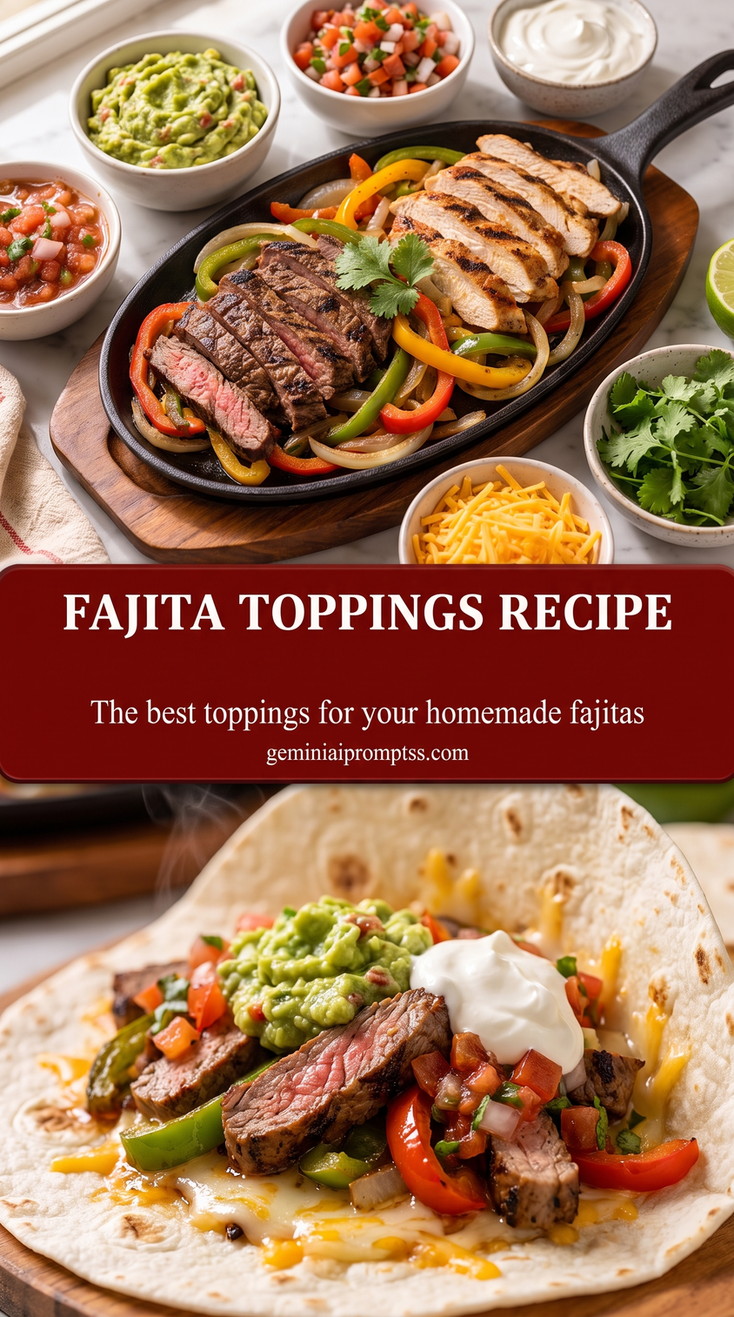 classic chicken fajitas with peppers and onions with grilled chicken, peppers, onions, avocado, salsa, and a build-your-own spread