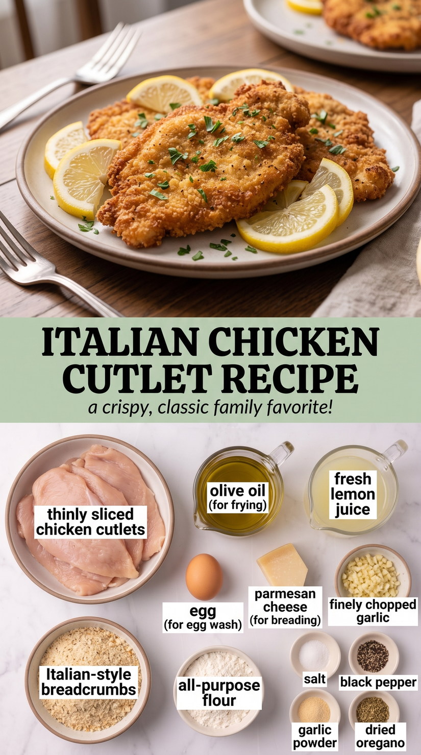 Italian Chicken Cutlets with Tomato-Basil Sauce prepared as a finished italian chicken cutlet recipe recipe with browned cutlets ready to serve