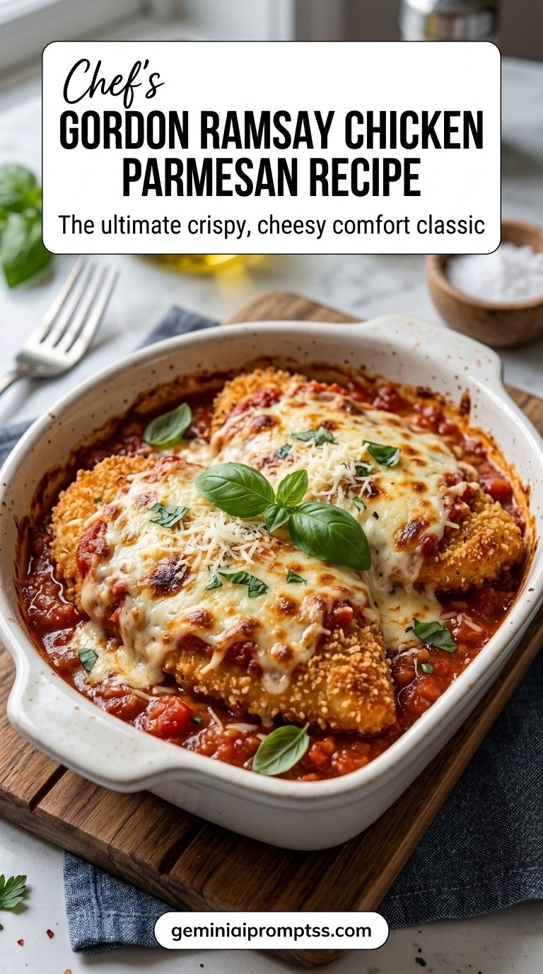 Gordon Ramsay Chicken Parmesan Recipe finished recipe with a simple home-cooked method