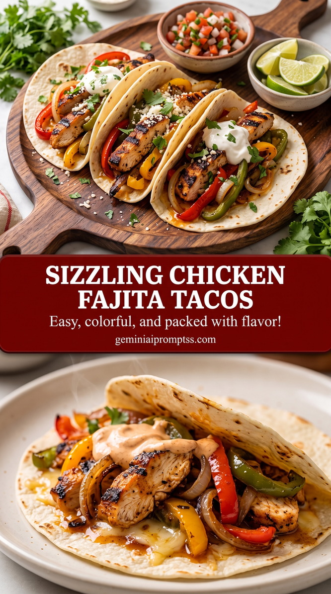Grilled Chicken Fajita Tacos finished dish with grilled chicken fajita tacos