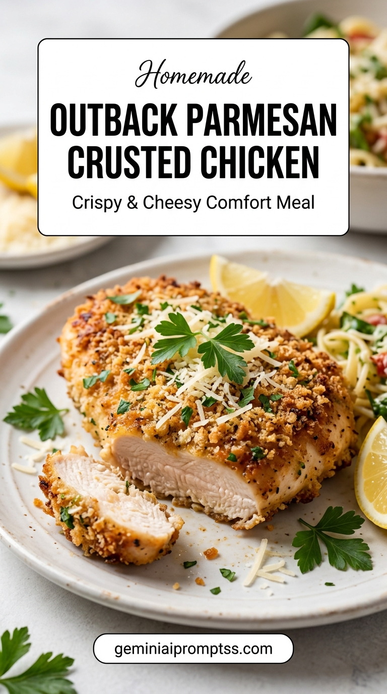 Outback Parmesan Crusted Chicken finished recipe